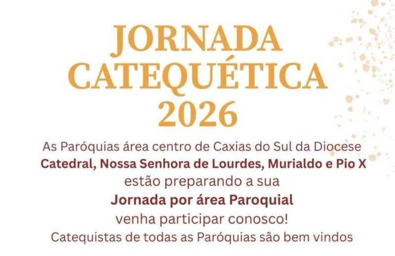 Foto de capa da notícia Jornada Catequética com o tema "Transmitir a fé hoje" será no próximo sábado, dia 25
