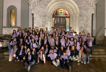Grupo Nova Geração, da Paróquia de Lourdes, reúne 65 jovens no seu retiro anual